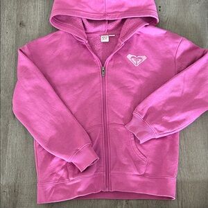 Roxy Kids Fuchsia Zip-Up Hoodie